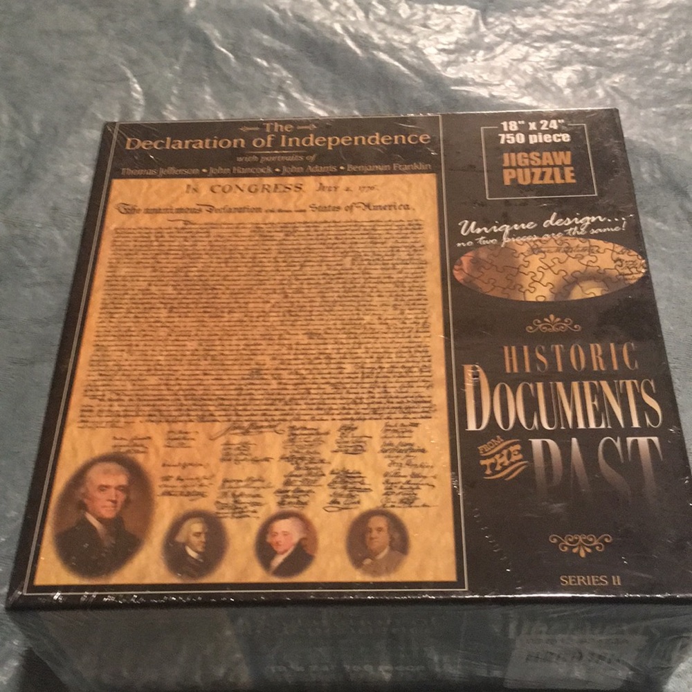 Declaration of Independence 750 piece Jigsaw Puzzle NEW Historic Documents 18x24